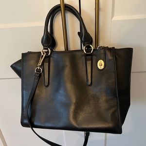 Coach Black Leather Purse Bag